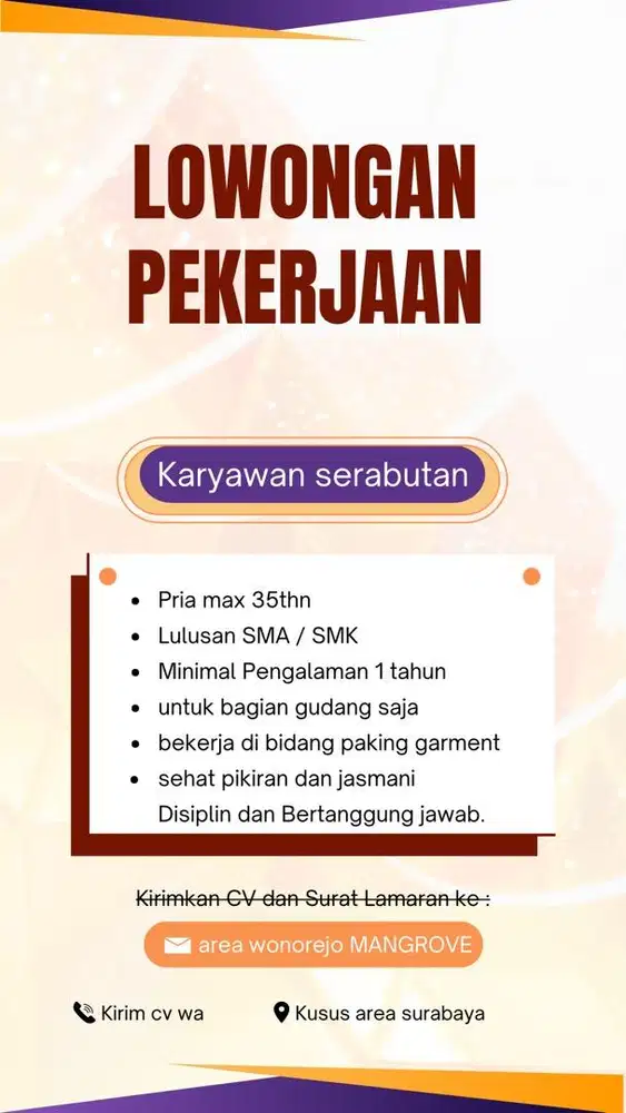 Lowongan kerja serabutan