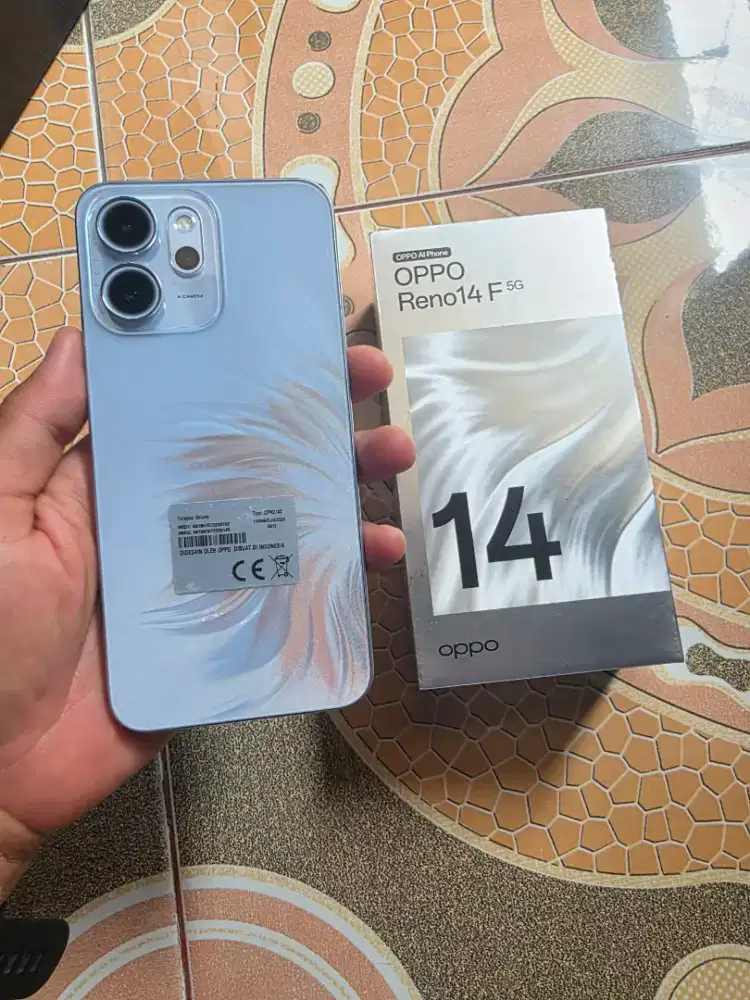 Reno 14f 5g 12/256 mulus lengkap