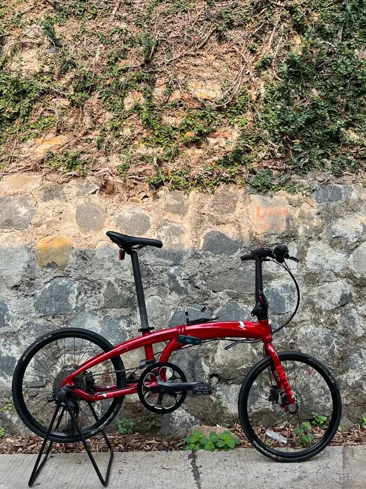Sepeda Lipat Tern D9 Red bukan Dahon Tyrell Brompton Birdy Element
