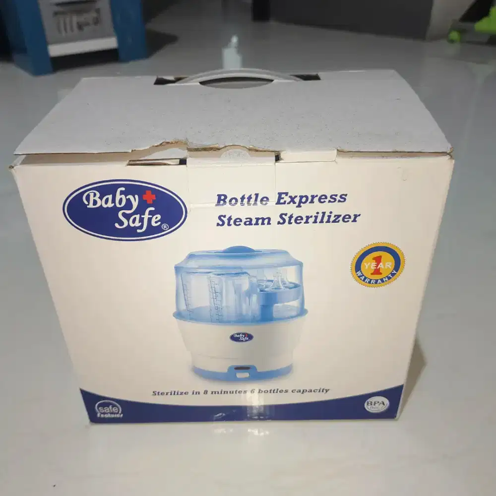 Baby Safe Bottle Express Steam Sterilizer Alat Steril Botol Bayi