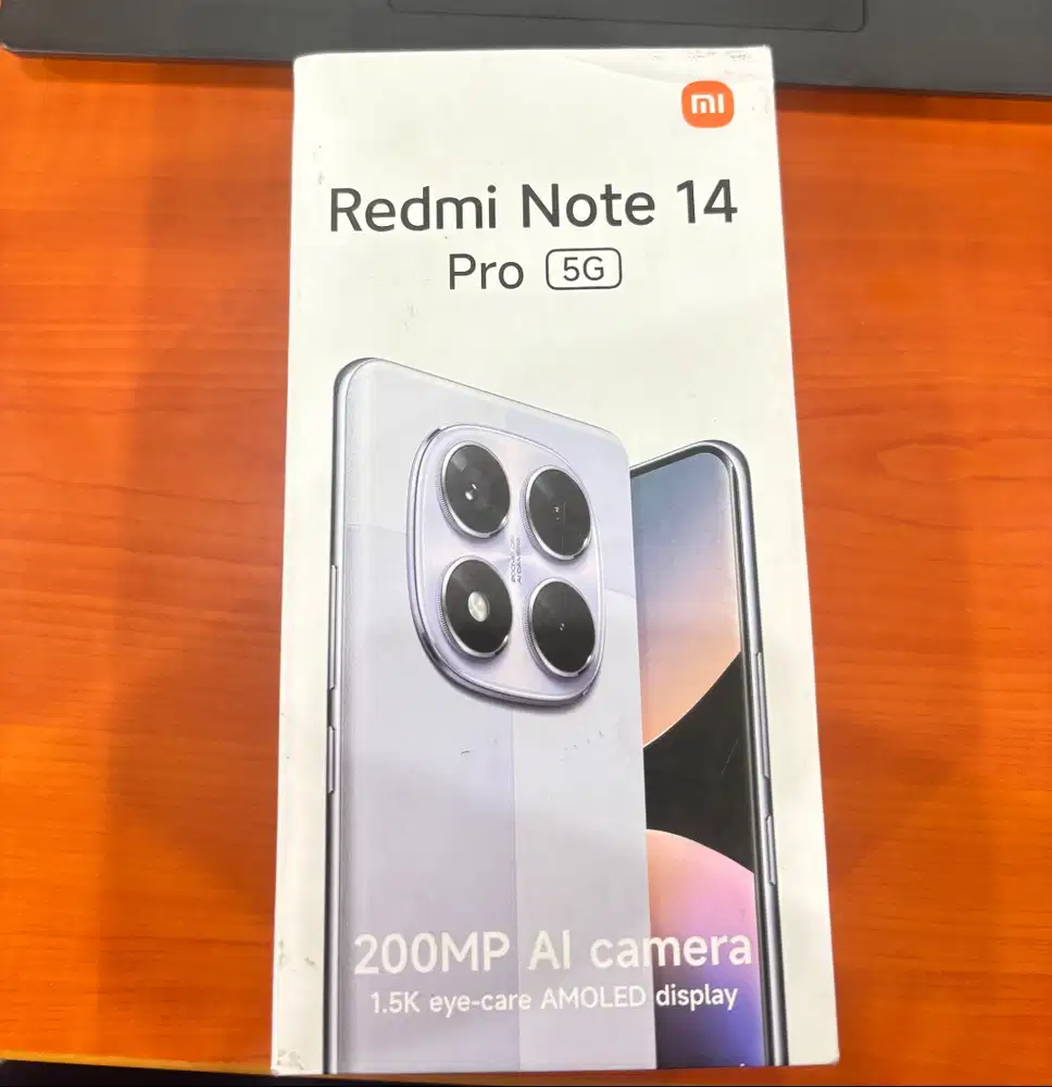 JUAL REDMI NOTE 14 PRO 5G 8/256GB – MIDNIGHT BLACK – FULLSET