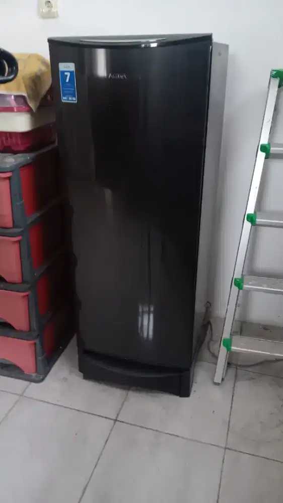 Kulkas AQUA 1 Pintu abu– Normal, Dingin & Terawat