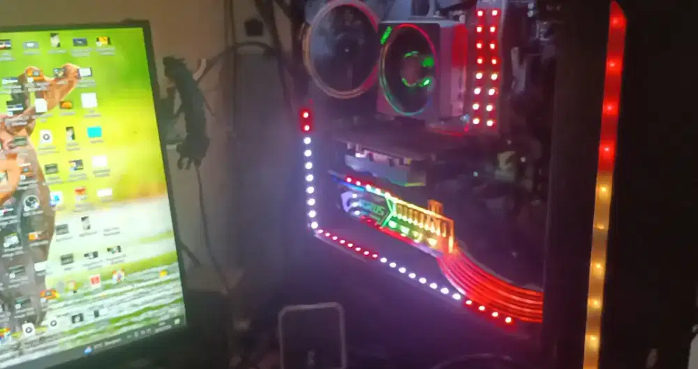 PAKET LENGKAP PC + MONITOR 180HZ 24 INCH RAM 16GB DDR4