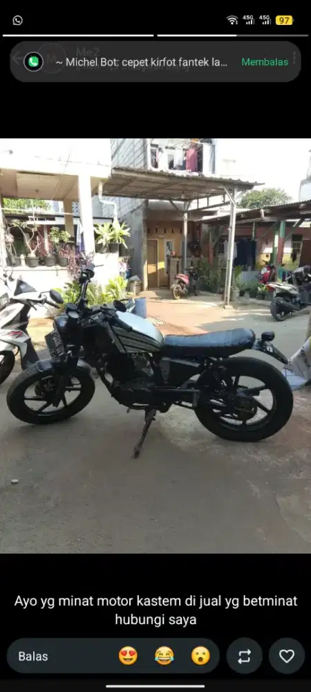 motor custom bajaj