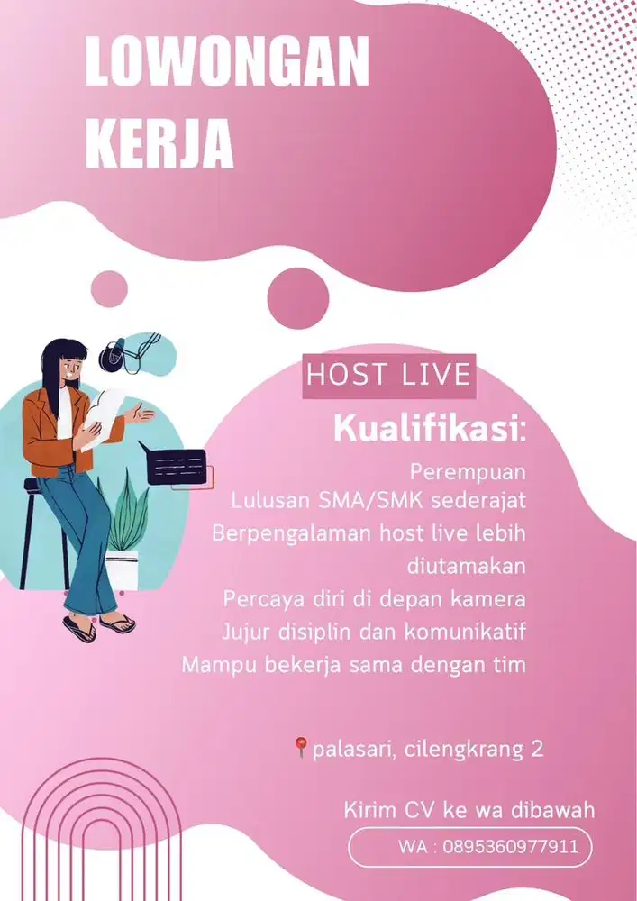 LOWONGAN KERJA HOST LIVE