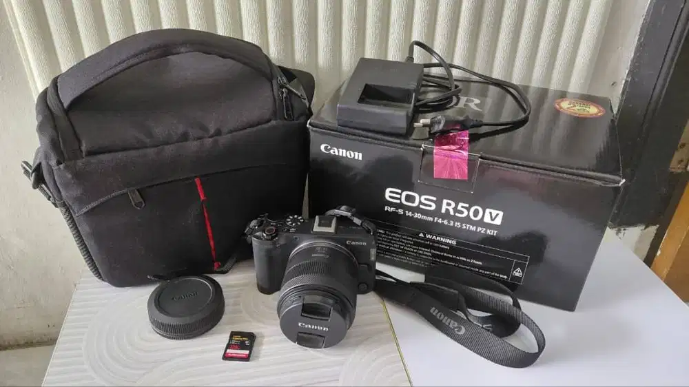 Jual Kamera Canon EOS R50V Kondisi 99%, Garansi Masih Aktif 18 Bulan