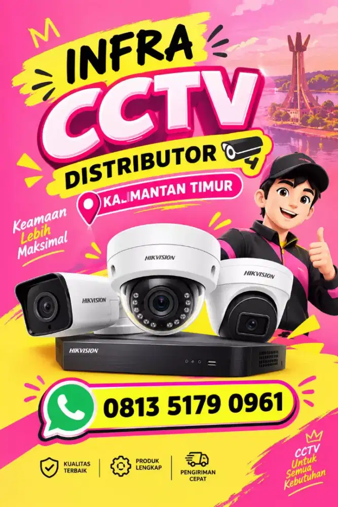 DISTRIBUTOR CCTV TERBARU 3MP PANTAU ONLINE DIHP BERGARANSI