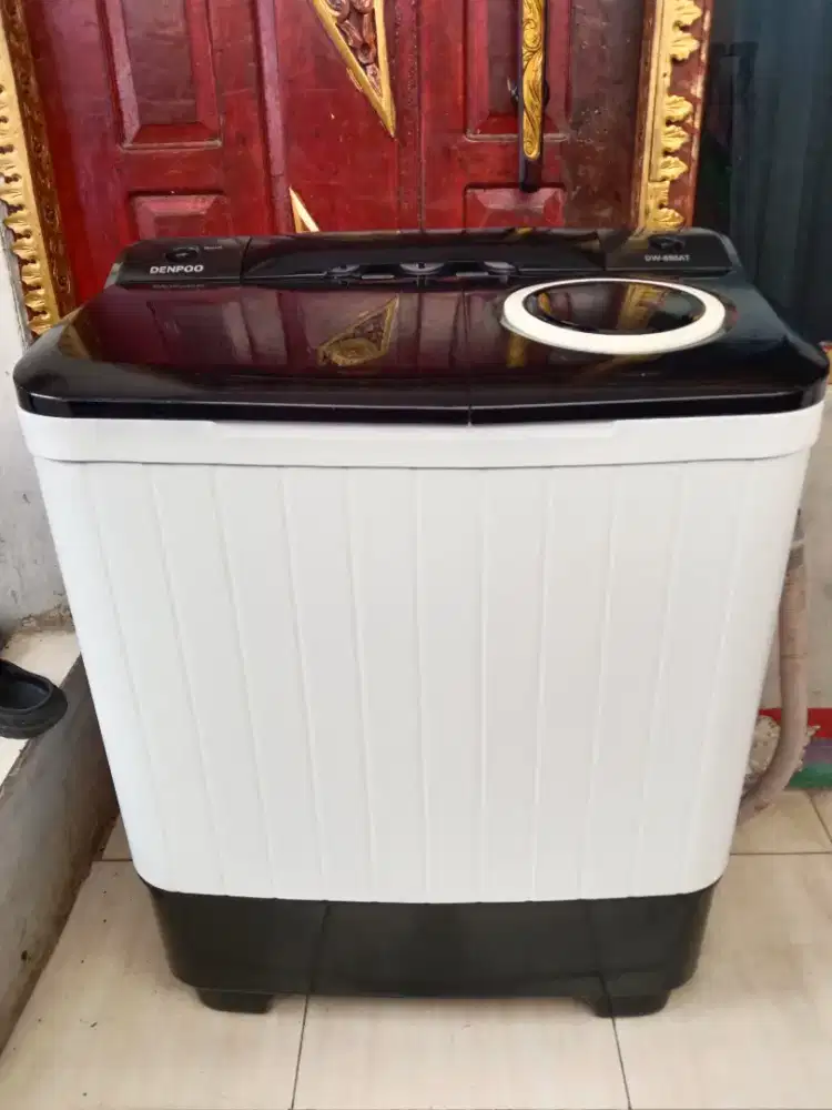jual mesin cuci 2tabung denpo 8.8kg siap pakai semua normal.
