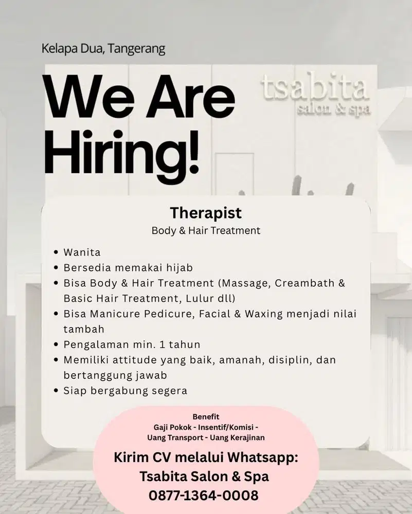Loker - Terapis Salon & Spa