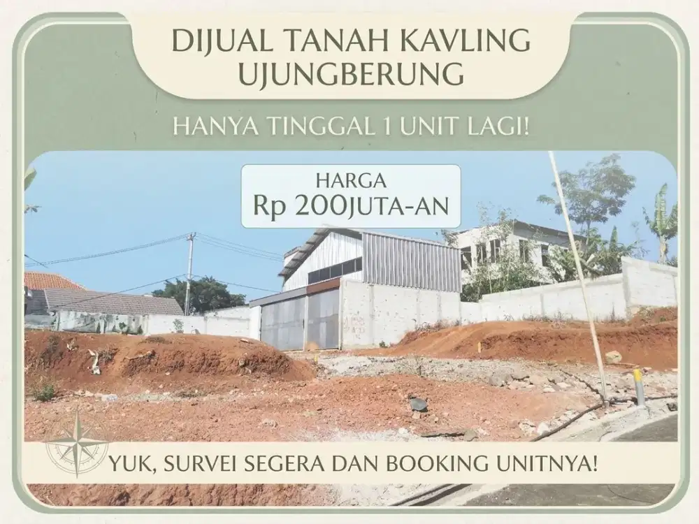 Tanah Kavling Ujungberung stok terbatas