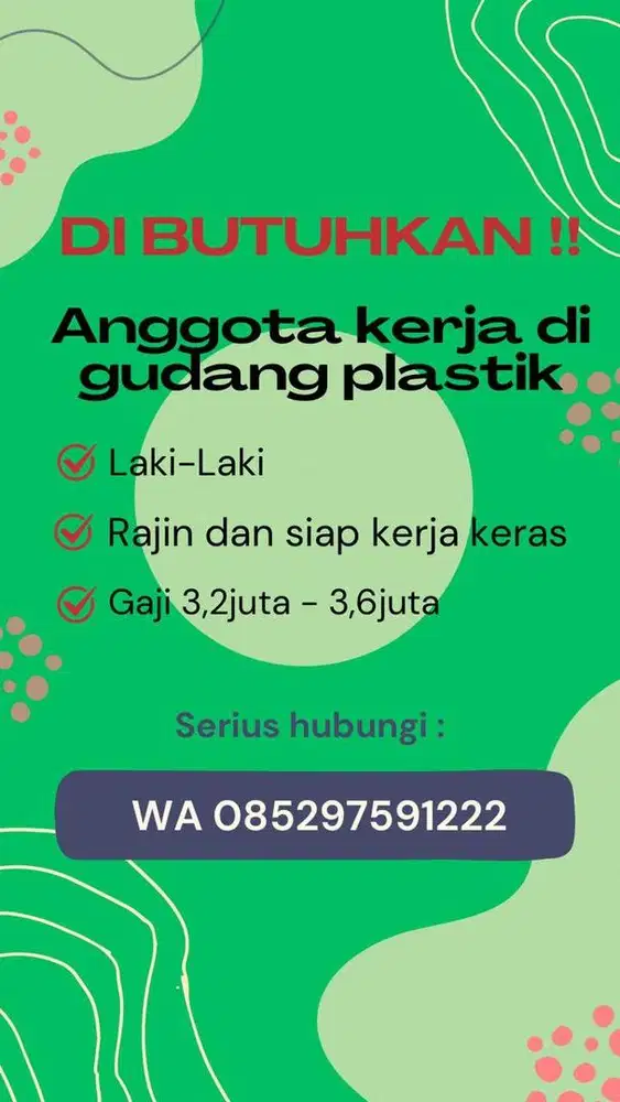 Buruh pikul barang plastik