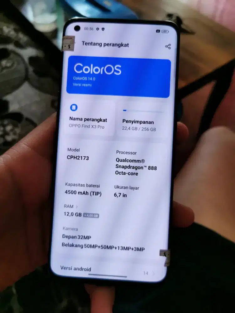 Jual hp oppo find x3 pro 12/256gb jaringan aman mulus