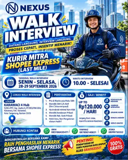 LOKER KURIR LM KARAWACI TANGERANG