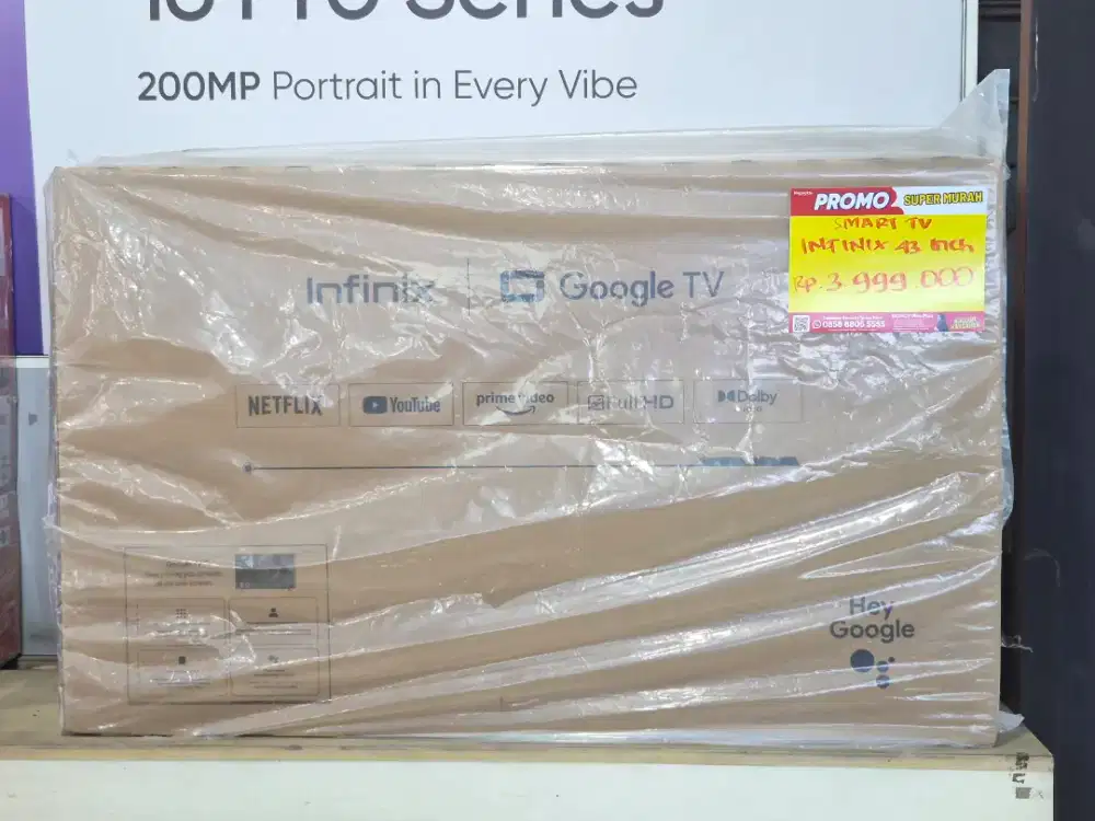 Ready smart TV Infinix bisa kredit free 2X angsuran