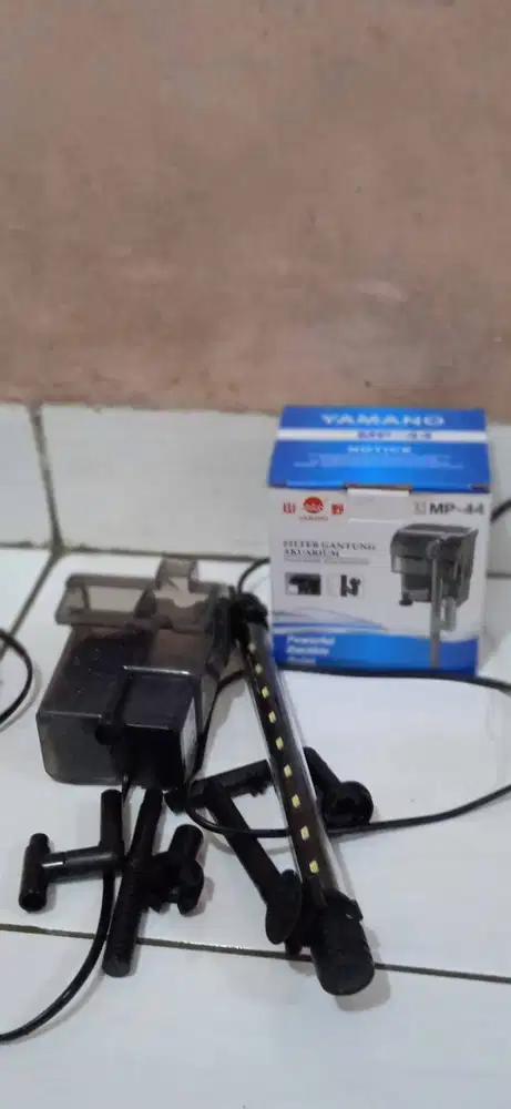 mesin pilter gantung skimer+lampu 30cm