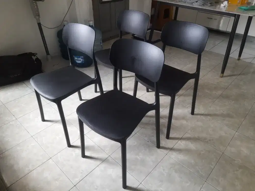 4 Kursi modern Minimalis Gress utk tamu kantor meja belajar makan sofa