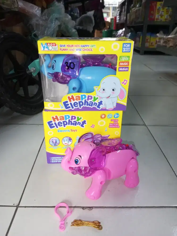 Mainan Anak Gajah baterai