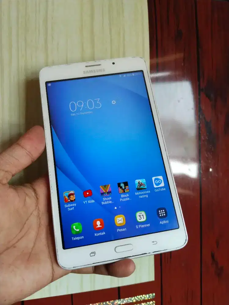 Tablet samsung A6 7in Ram 1,5/8 GB JARINGAN 4G LTE ANDROID 5 NOKENDALA