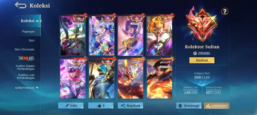 Akun sultan mobile legends