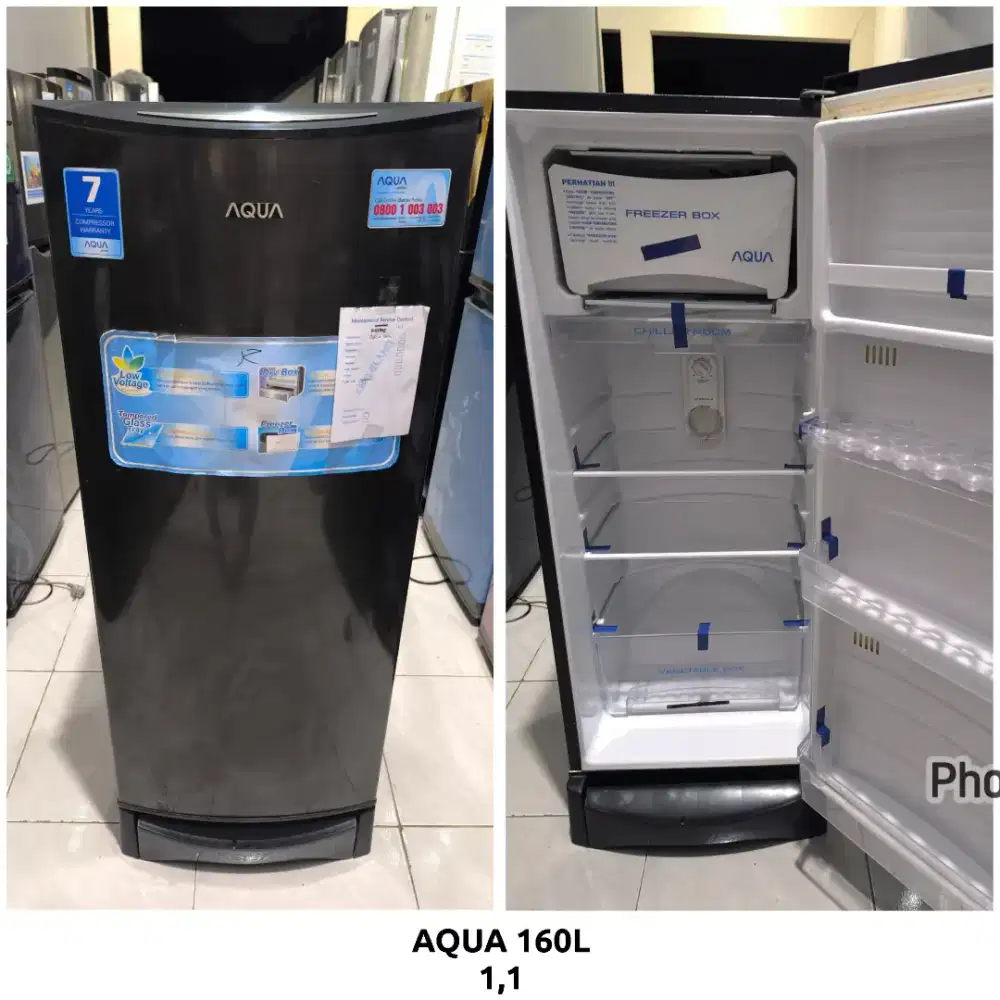 Kulkas 1 pintu Aqua 160L