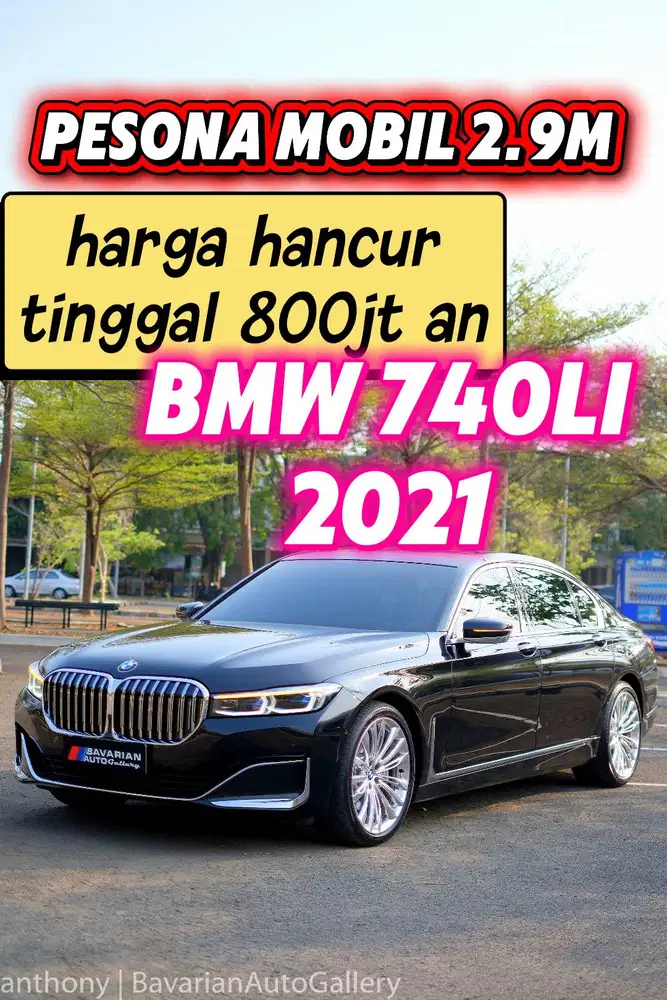 BMW 740li LCI Oppulence 2021 NIK 2020 BLACK jln 10rb AJA ANTIK MURAH!