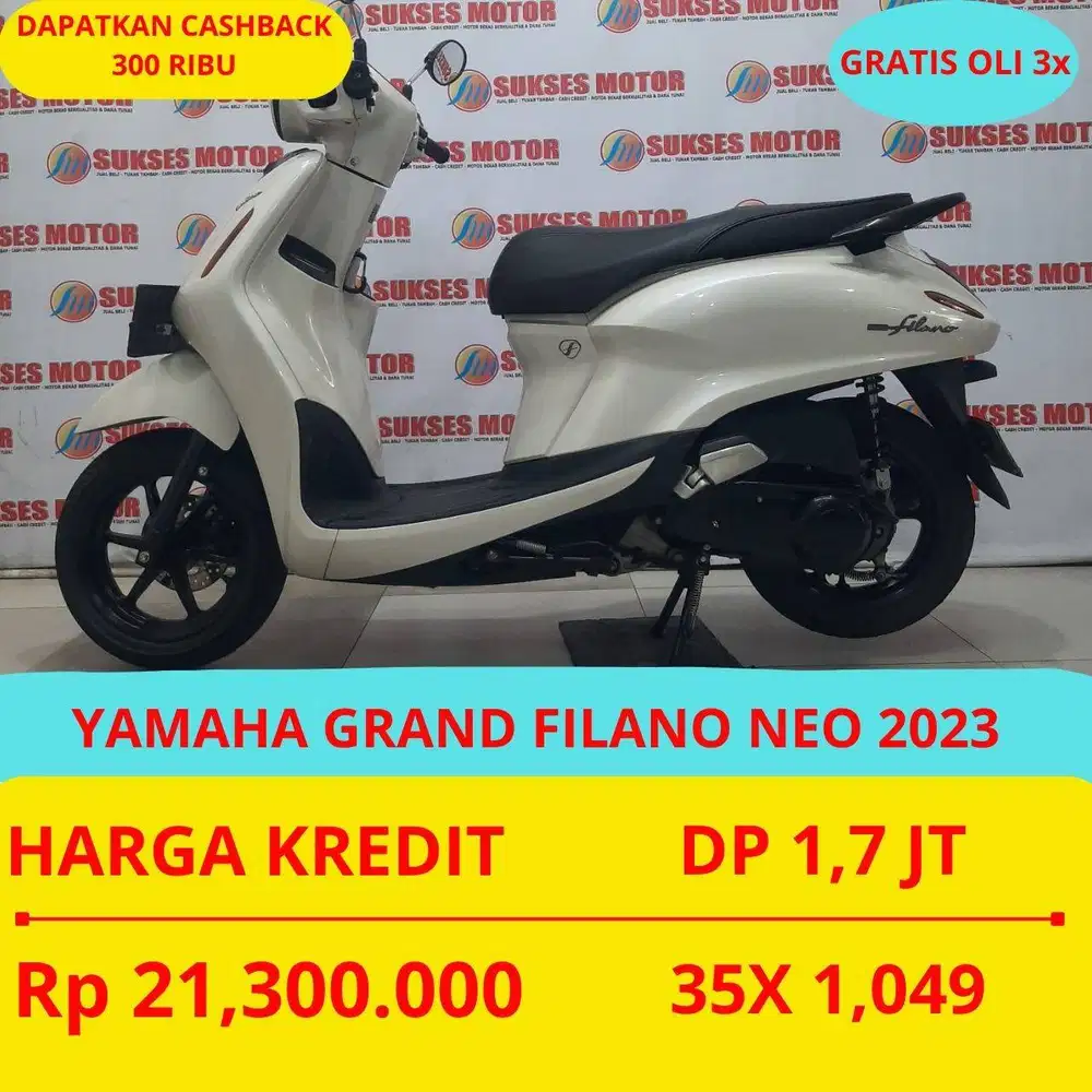YAMAHA GRAND FILANO NEO 2023 DP MURAH 1,7 JUTA GUYSS