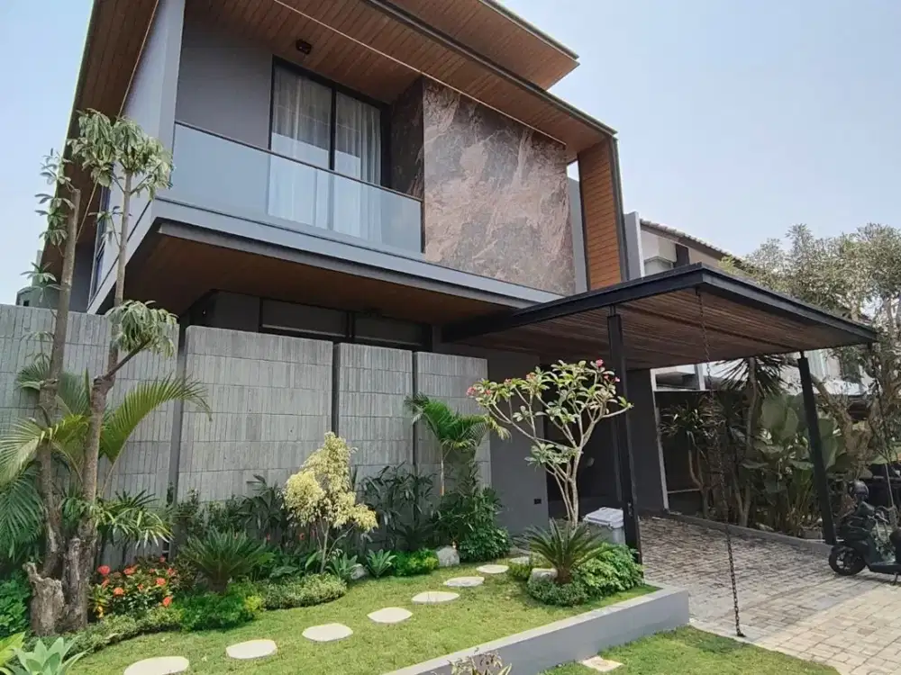 Dijual Rumah 2 Lantai Posisi Hoek Modern Minimalis Lokasi di Kota Baru Parahyangan Tatar Lokacitra Bandung