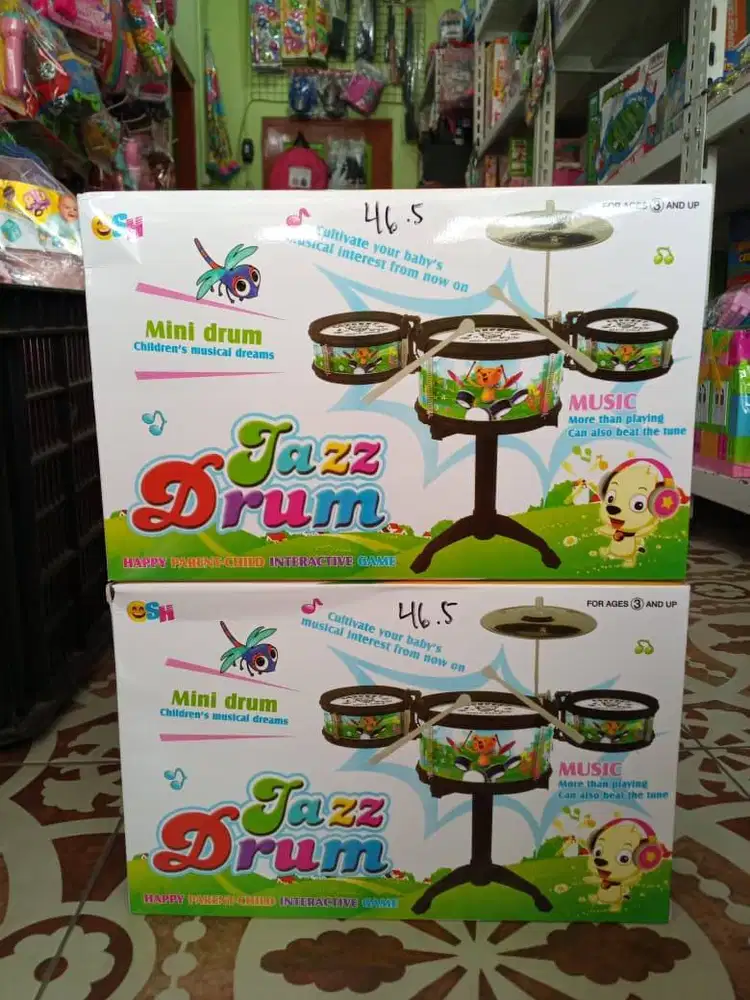 mainan anakk set jazz drumm