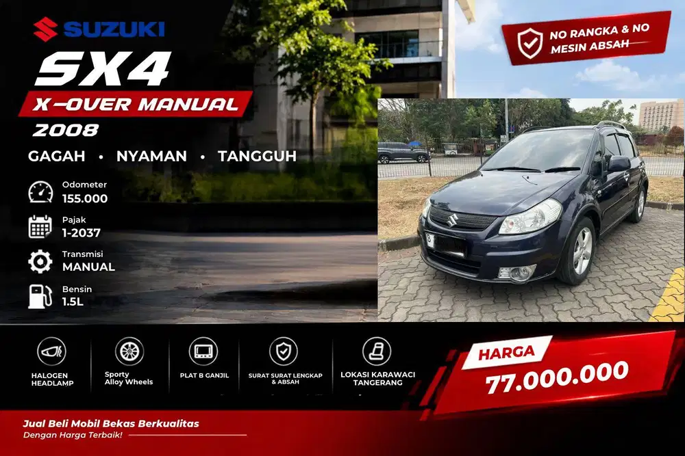 Suzuki X-Over SX4 Manual Biru Istimewa