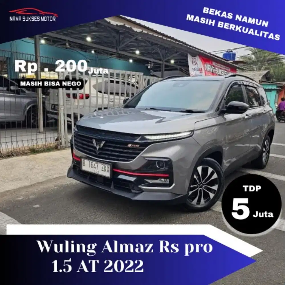 TDP TERMURAH WULING ALMAZ RS PRO 2022