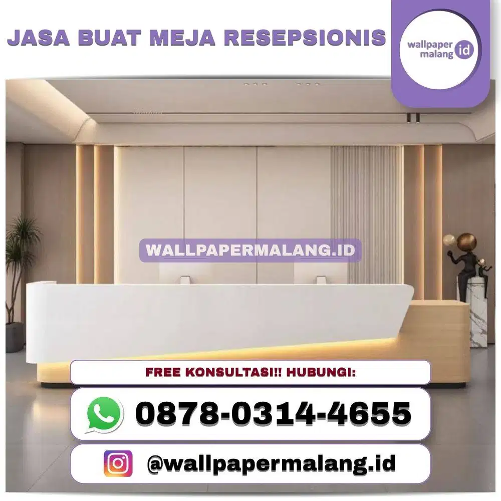 JASA BUAT MEJA RESEPSIONIS