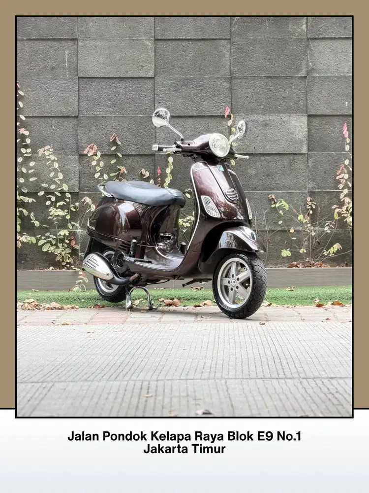 TERMURAH PIAGGIO VESPA LX 150 3V TAHUN 2013 WARNA COKLAT