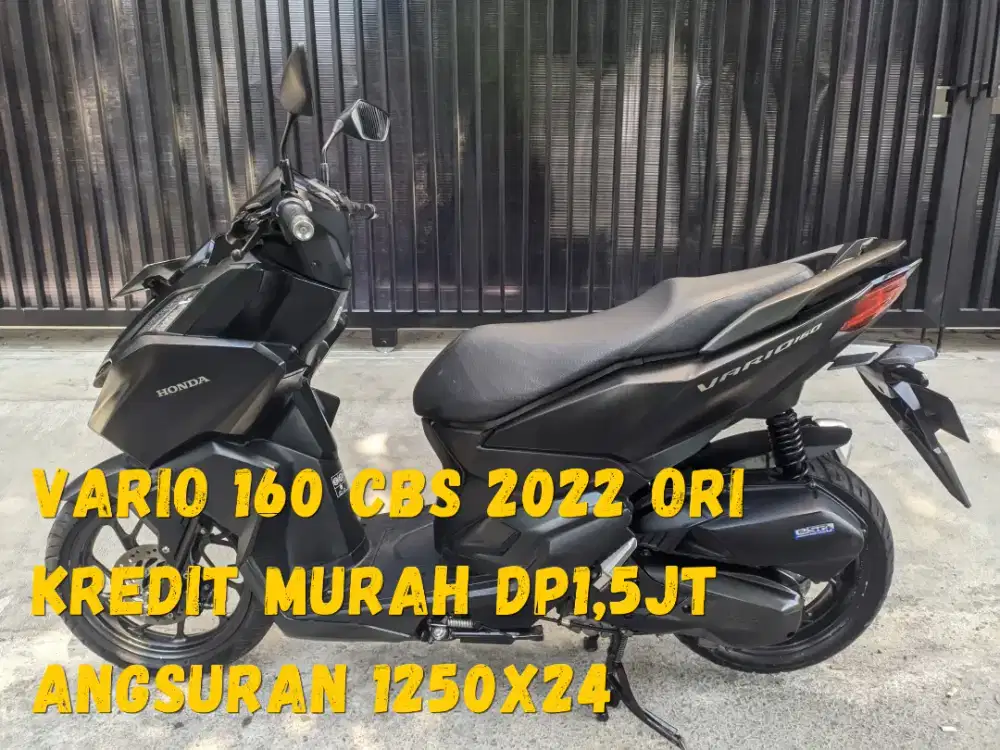Vario 160cc New 2022 CBS Hitam Doff Original Plat K Jepara