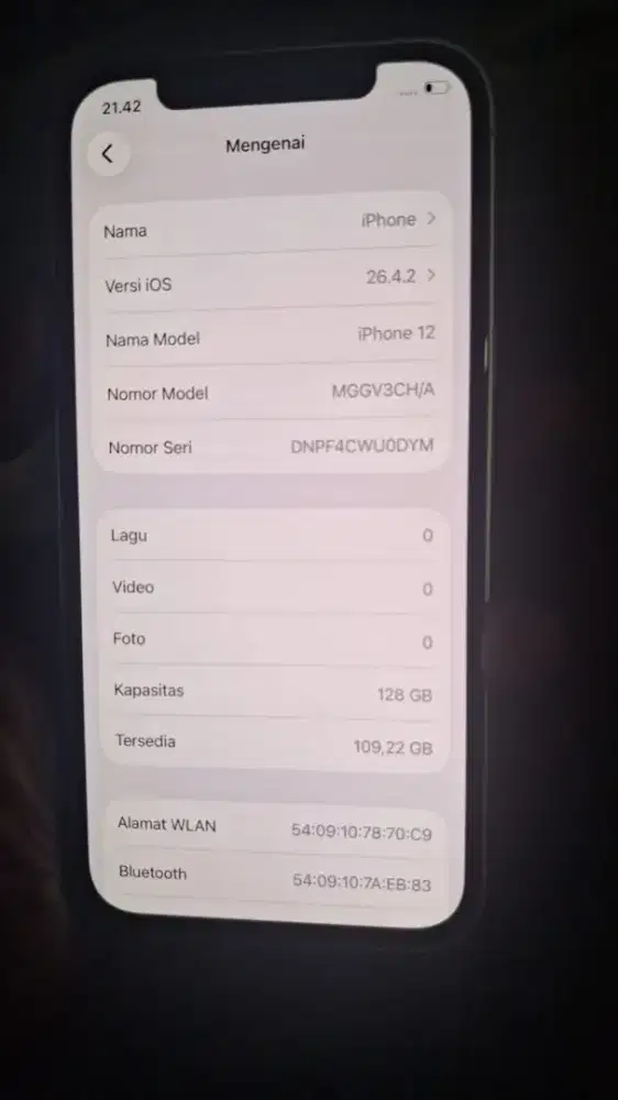Jual cepat iphone 12 128 putih murah terjangkau