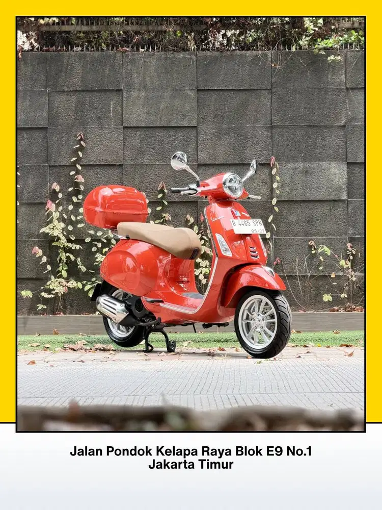 TERMURAH PIAGGIO VESPA PRIMAVERA 150 IGET FACELIFT TAHUN 2022 ORANGE