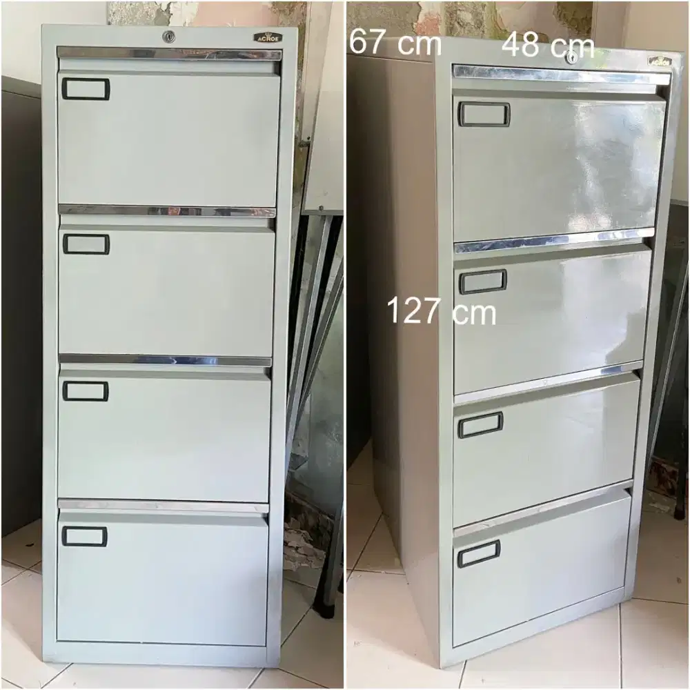 Filling Cabinet Acroe 4 Laci Bekas FC Lemari Besi Tempat Simpan