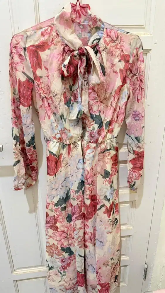 dress floral bangkok panjang