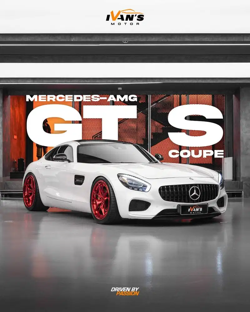 MERCEDES BENZ AMG GT S COUPE V8 C190 Diamond White 2015 MERCY GTS.