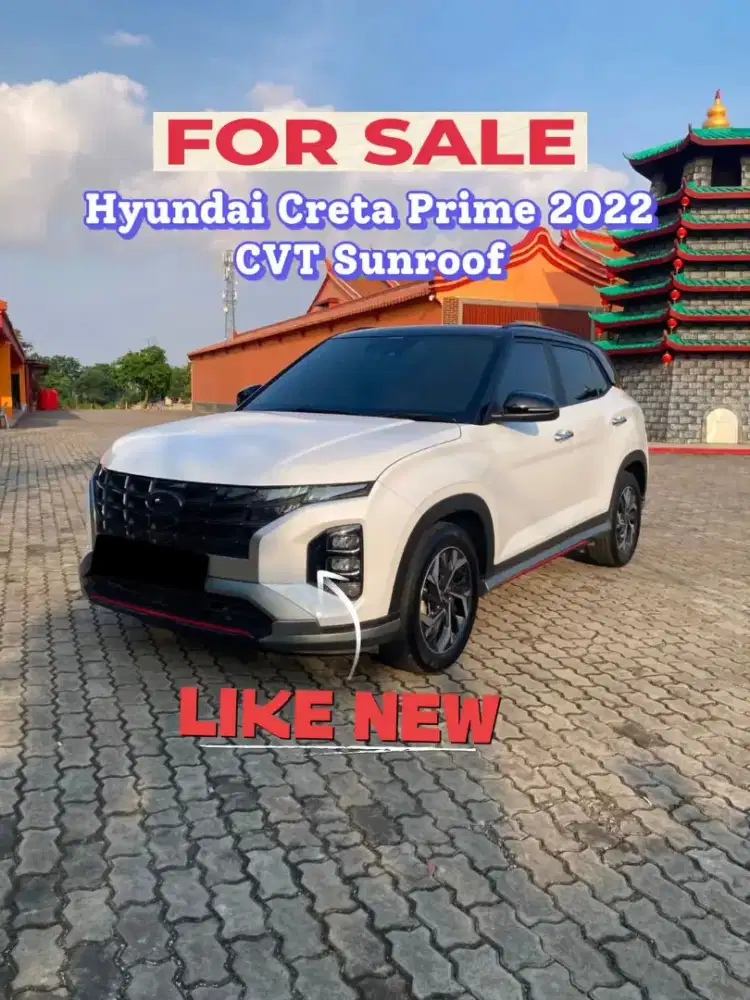 Dijual Hyundai Creta Prime 2022 CVT Sunroof Like New