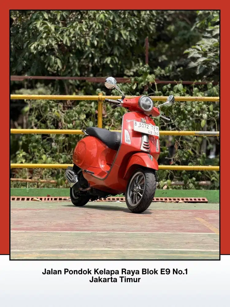 TERMURAH PIAGGIO VESPA PRIMAVERA S150 ABS LED TAHUN 2019 WARNA ORANGE