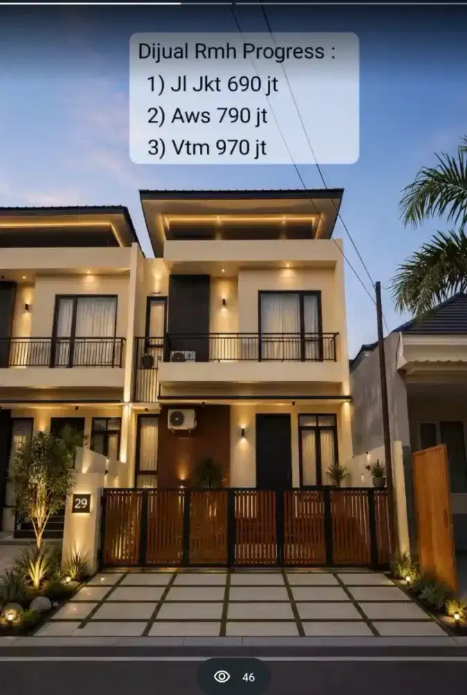 DIJUAL RUGI BU CEPAT RUMAH PROGRESS 2 LT BISA TUKAR MOBIL