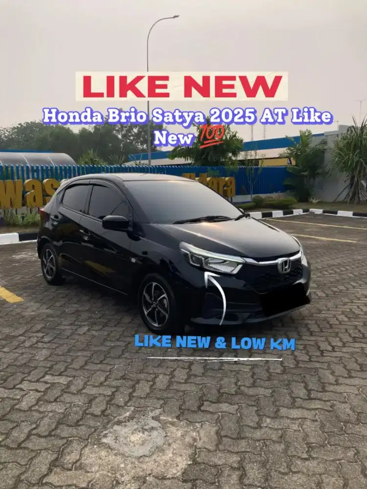 Dijual Honda Brio Satya 2025 Matic Like New Low KM Mulus