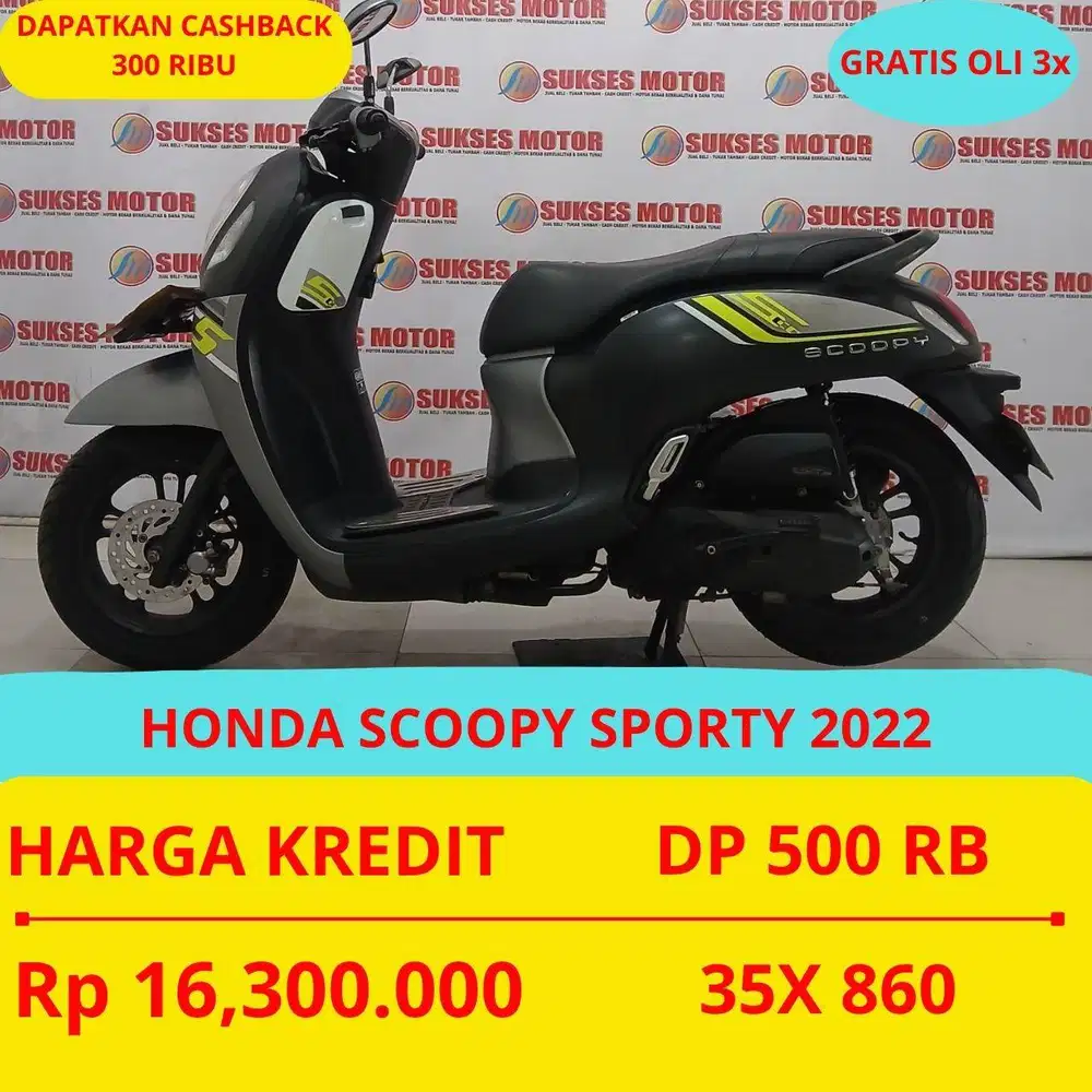 HONDA SCOOPY SPORTY 2022 DP MURAH 500 RIBU GUYSS