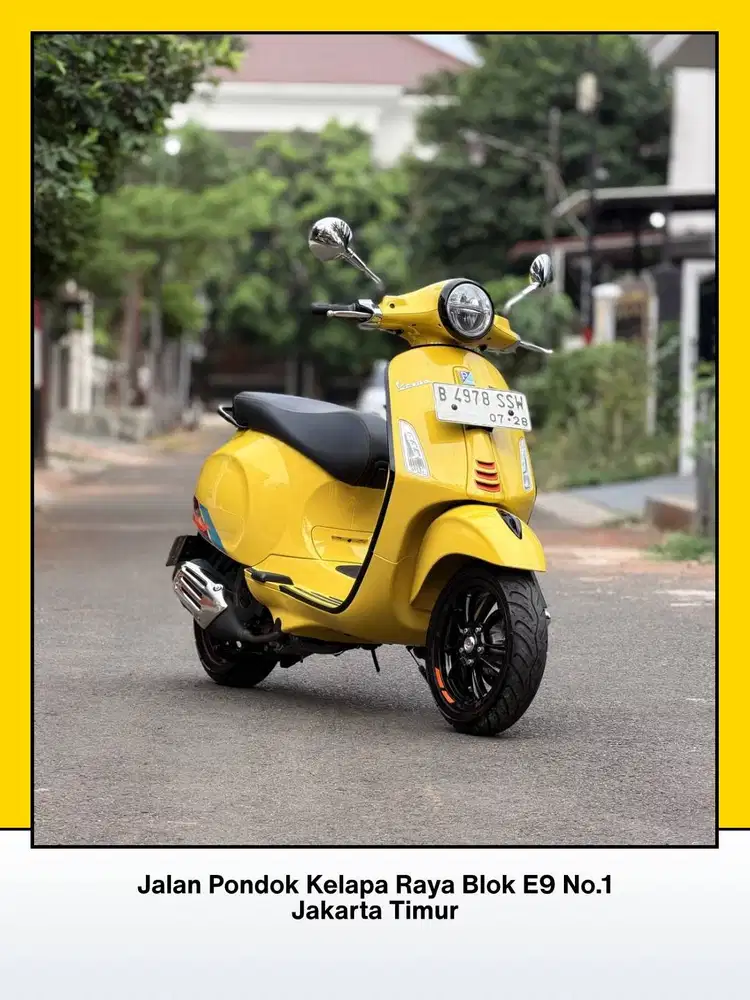 TERMURAH PIAGGIO VESPA PRIMAVERA S150 ABS LED TAHUN 2023 WARNA YELLOW