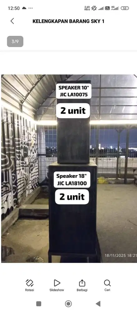 jual sound system bekas