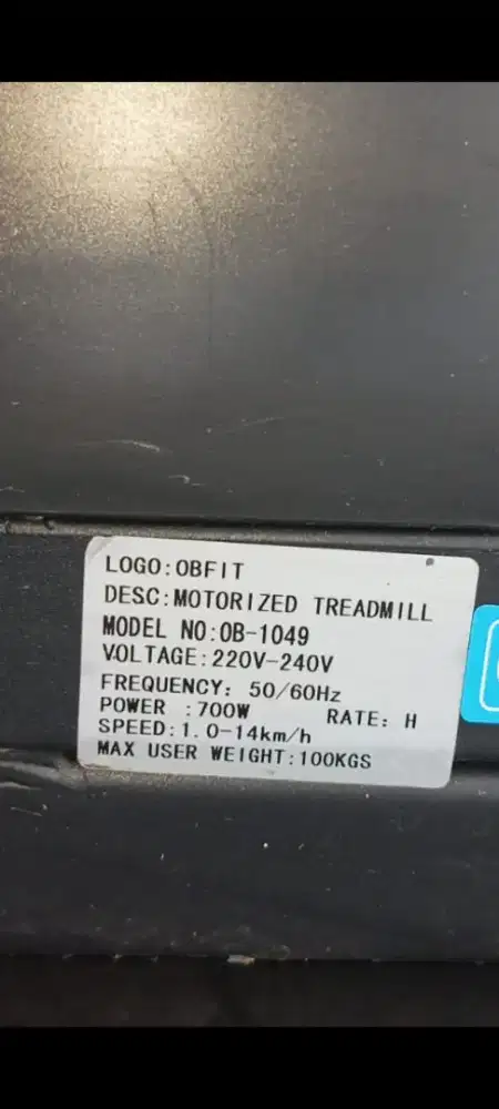 Dijual treadmil OB Fit second