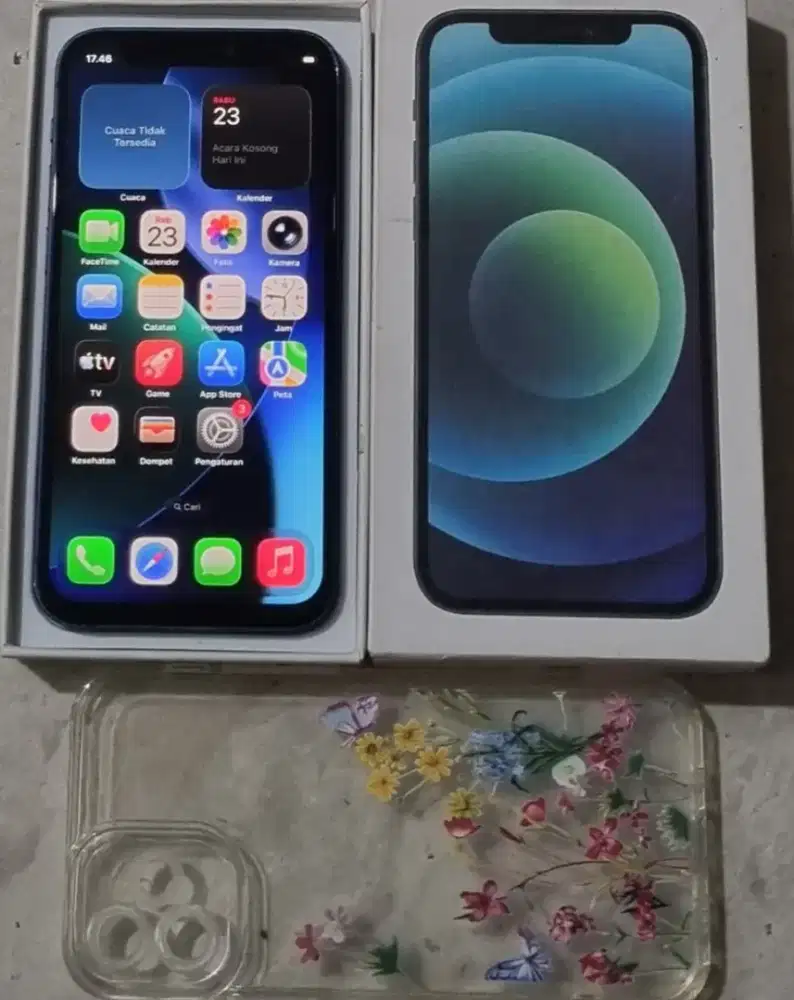 Iphone 12 mini 128gb hp dus kabel data