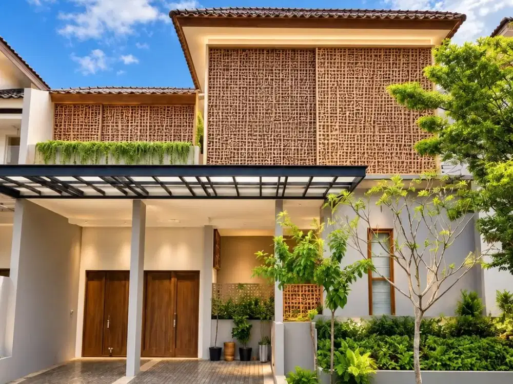 Rumah Modern Tropis Cantik 2 lantai lokasi strategis di kebayoran bintaro jaya
