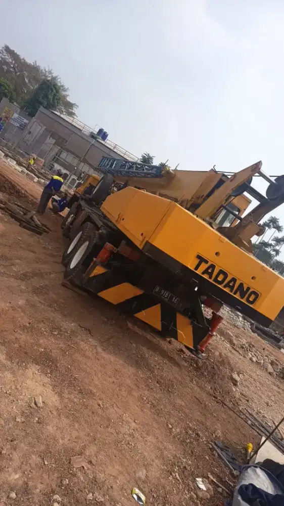 Crane 25 ton excavator pc 75 tandem roller 4-6 ton