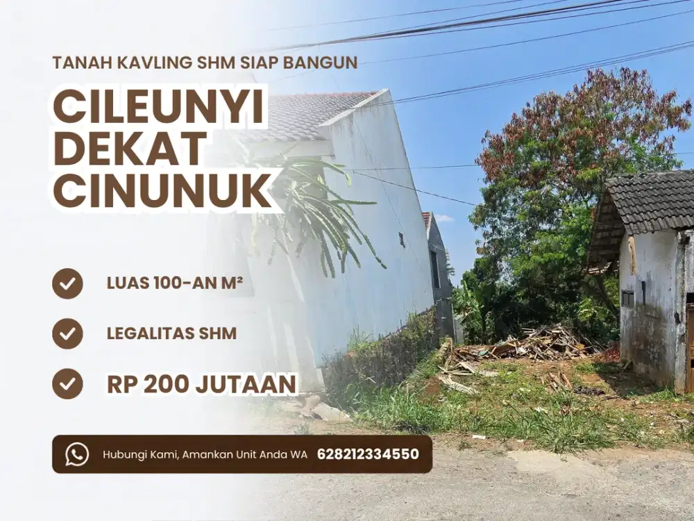 BARU LAUNCHING! Kavling 200 Jutaan Dekat Cinunuk & Tol Cileunyi
